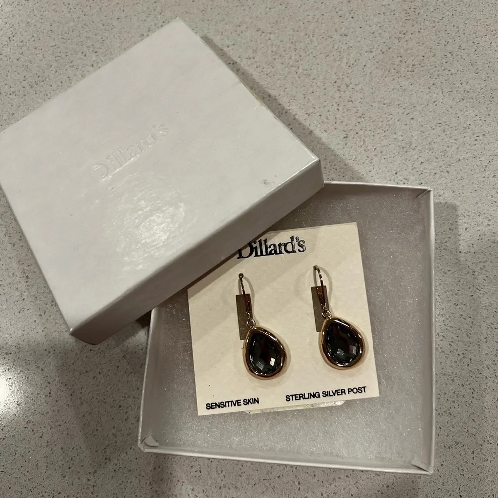 STERLING SILVER DANGLE EARRINGS - Picture 3 of 4